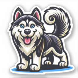 Husky Hund Sticker Klistermärken