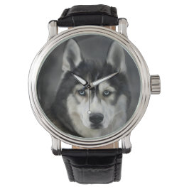 Husky Hund Stor Hund Djur Husdjur Armbandsur