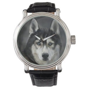 Husky Hund Stor Hund Djur Husdjur Armbandsur