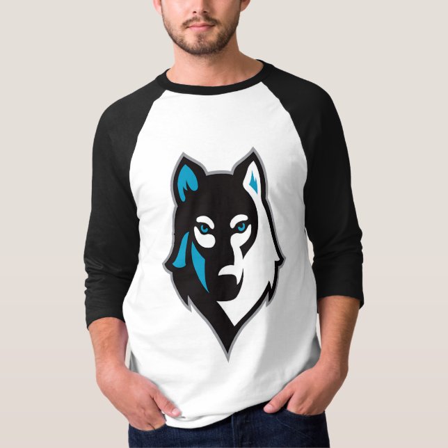 Husky hund t shirt (Framsida)