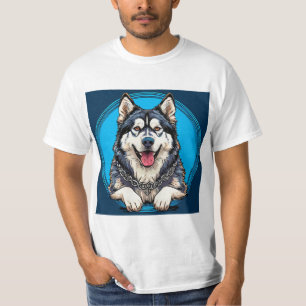 Husky hund t shirt
