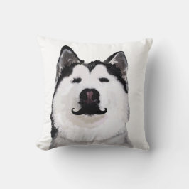 Husky Hund teckning Throw Cushion Kudde
