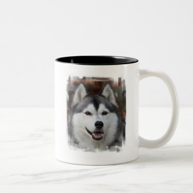Husky hundkaffemugg Två-Tonad mugg (Höger)