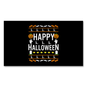 Husky Husky Black Halloween Lazy Ugly Costume Magnetiska Visitkort