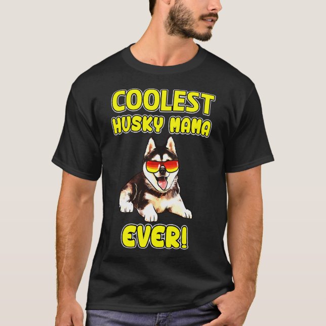 Husky Husky Mamma T Shirt (Framsida)