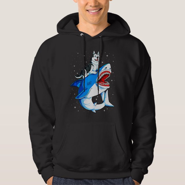 Husky Jawsome Hund Galaxy Hoodie (Framsida)