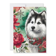 Husky jul Dreams Helgdag Säsong Card