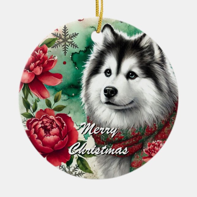 Husky jul Dreams jul-prydnadsföremål Julgransprydnad Metall (Framsidan)