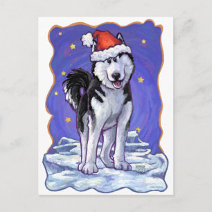 Husky-jul Helg Vykort