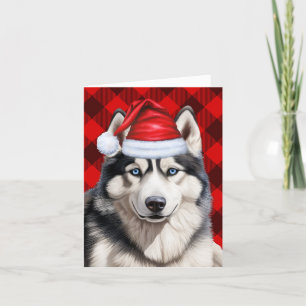 Husky jul Hund Red Buffalo Play jul Helgkort