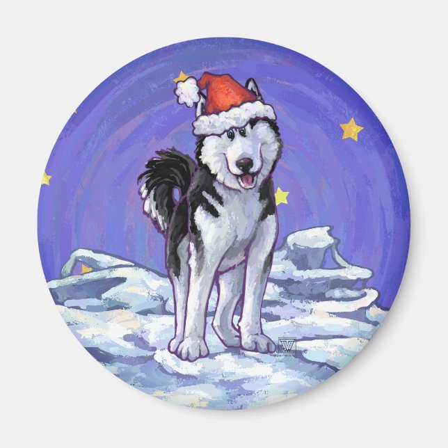 Husky-jul Magnet (Framsidan)