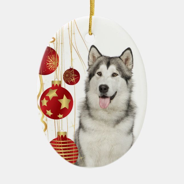 Husky jul Ornament (Framsidan)