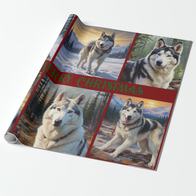 Husky-jul Presentpapper (Utrullad)