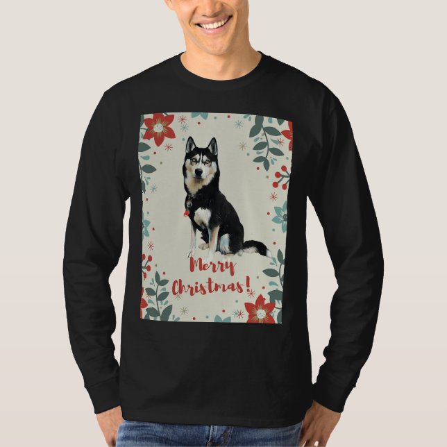 Husky-jul T Shirt (Framsida)