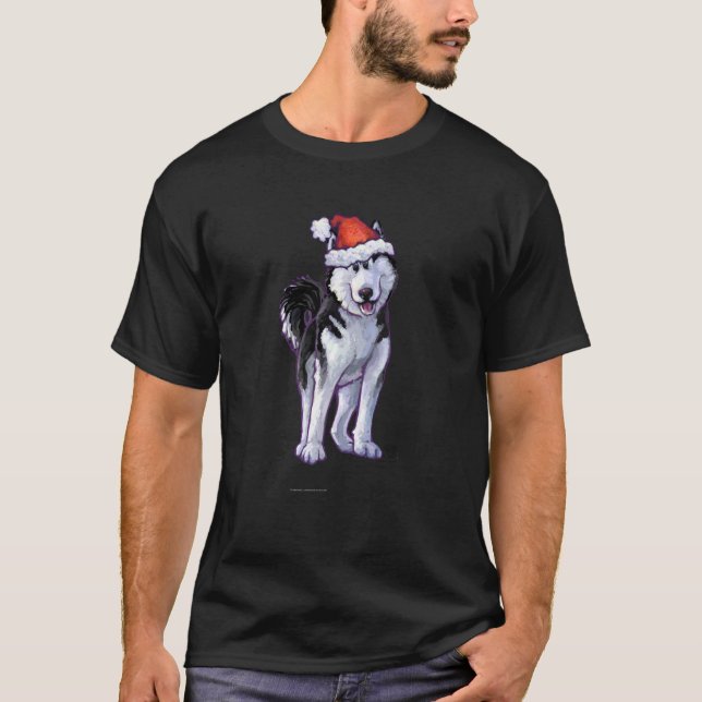 Husky-jul T-shirt (Framsida)