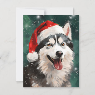 Husky Julpensel, målning av teckningar Julkort