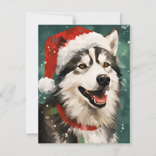 Husky Julpensel, målning av teckningar Julkort