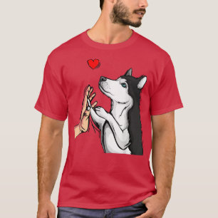 Husky Kärlek Cute Hund Girls Women  T Shirt