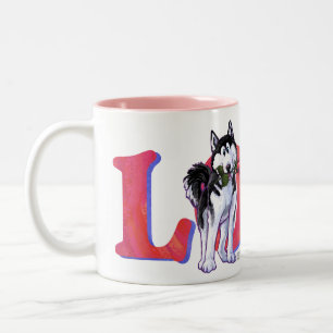 Husky Kärlek Två-Tonad Mugg