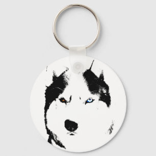 Husky Keychain Husky Malamute Hund Keychain Anpass Nyckelring