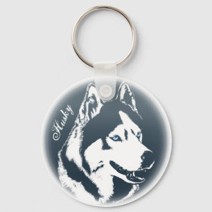 Husky Keychain Husky Malamute Hund Keychain Anpass Nyckelring