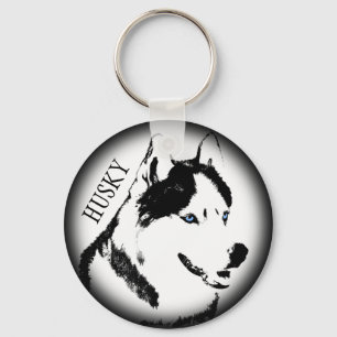 Husky Keychain Husky Malamute Hund Keychain Anpass Nyckelring