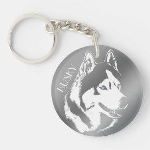 Husky Keychain Husky Malamute Keychain Anpassa