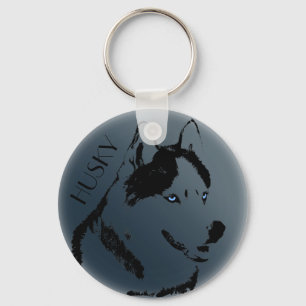 Husky Keychain Husky Malamute Keychain Anpassa Nyckelring