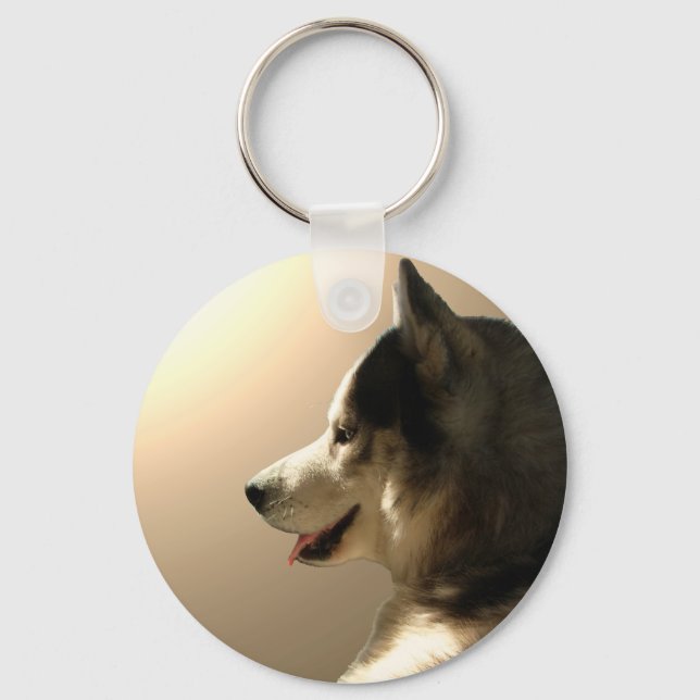 Husky Keychain Siberian husky / Malamute Gifts Nyckelring (Framsida)