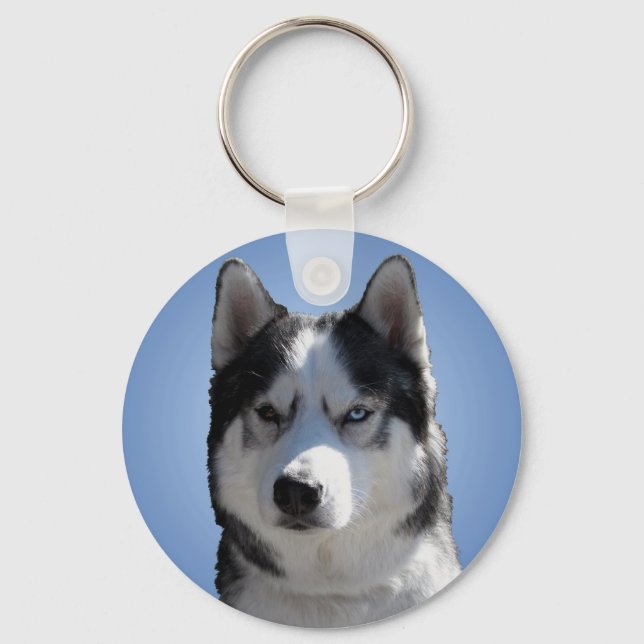 Husky Keychain Siberian husky / Malamute Gifts Nyckelring (Framsida)