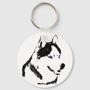 Husky Keychain Siberian husky Malamute Hund Gifts Nyckelring