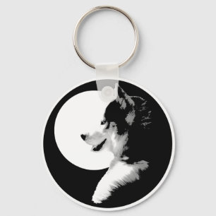 Husky Keychain Siberian husky Malamute Hund Gifts Nyckelring