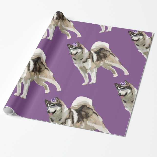 Husky Konst Inpackningspapper Presentpapper (Utrullad)