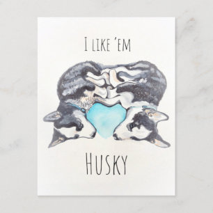 Husky-kort Inbjudningar