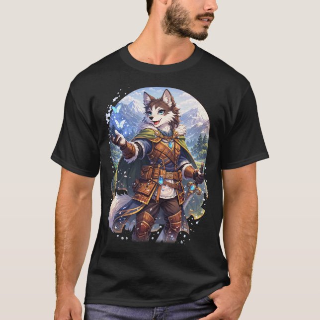 Husky Krigare T Shirt (Framsida)