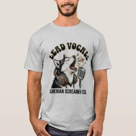 Husky ledsångare Rolig hunddesign  T Shirt