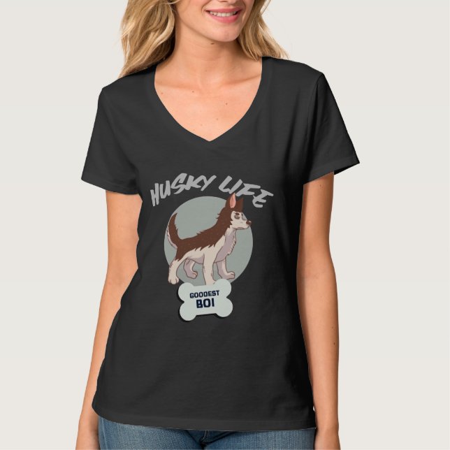 Husky Life T Shirt (Framsida)