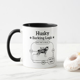 Husky Logik för rolig barkning Sibirisk hund Sarks Mugg