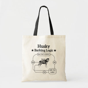 Husky Logik för roliga sibiriska hundar Sarcastic Tygkasse