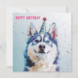 Husky/Malamute Birthday-kort