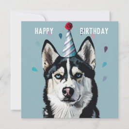 Husky/Malamute Birthday-kort