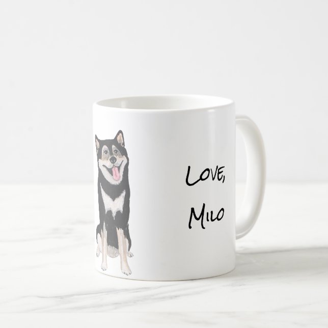 Husky/Malamute Hund Kaffemugg (Framsida höger)