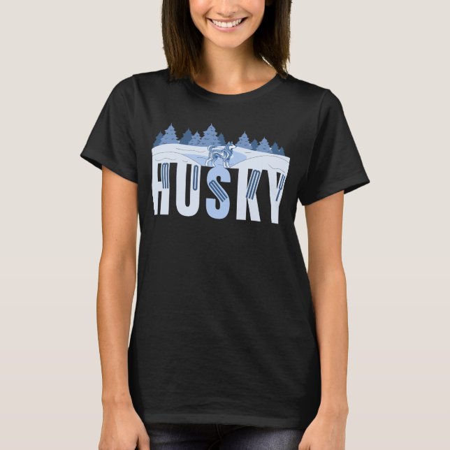 Husky Mamma Funny Husky Mamma Design T-shirt (Framsida)