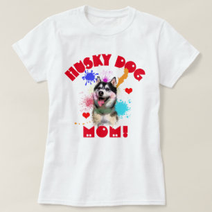 Husky Mamma Hund älskare Bästa Hund Mamma T Shirt