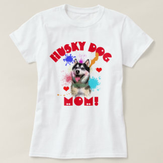 Husky Mamma Hund älskare Bästa Hund Mamma T Shirt