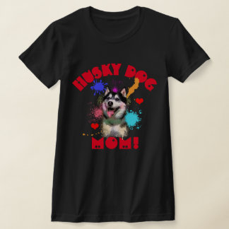 Husky Mamma Hund älskare Bästa Hund Mamma T Shirt