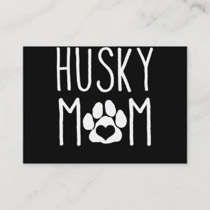 Husky mamma Hund älskare-gåva Loful Hund Decor Visitkort