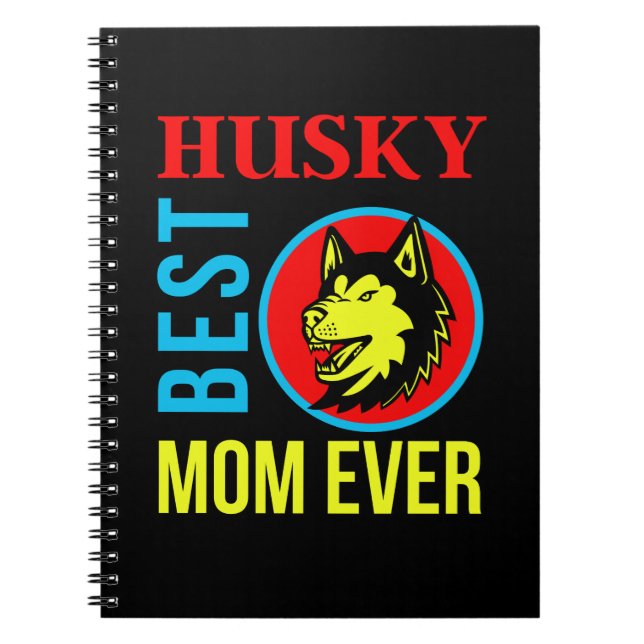 Husky Mamma, Hund, Mamma, Hund Gift Anteckningsbok (Framsidan)