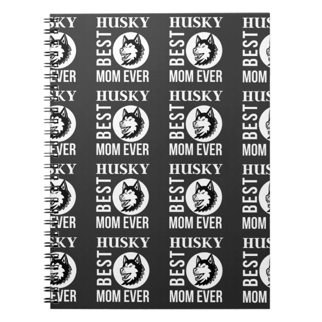 Husky Mamma, Hund, Mamma, Husky Gift Anteckningsbok (Framsidan)