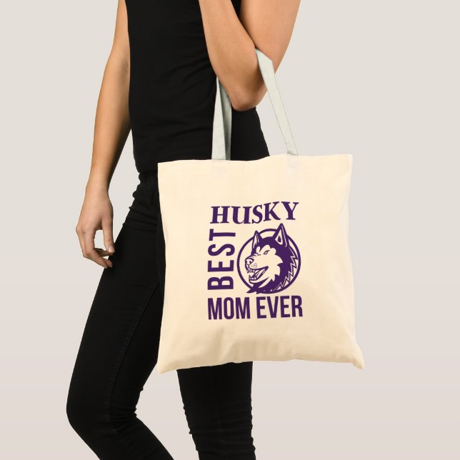 Husky Mamma, Hund, Mamma, Husky Gift Tygkasse (Framsida (produkt))